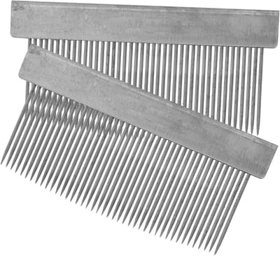 Boog Paardenhaar Kam - Strijkstok Kam Gereedschap - Strijkstok Onderhoud - Lichtgewicht Draagbaar - 5.50X2.80X0.20CM - Zilver