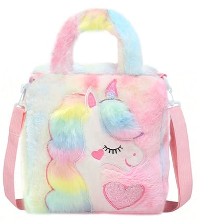 Unicorn Schoudertas - Multi | 23 x 23 x 9 cm | Polyester / Acryl | Fashion Favorite