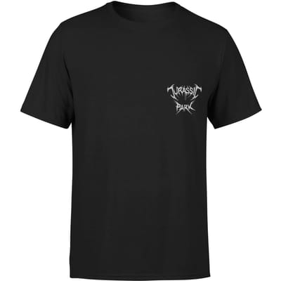 Jurassic Park Jurassic Park Death Metal Embroidered Logo Unisex T-Shirt - Zwart - S