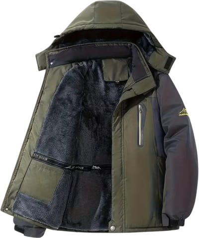 Winterjas Heren - Parka - Winter - Jas - Volwassen - Stijlvol - Rood - XL