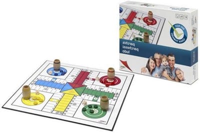 XXL Parchis Spel - Vloerspel Familie - Gezinsspel - Klassiek Lappenspel - 36 x 30 x 7 cm - Niet gespecificeerd