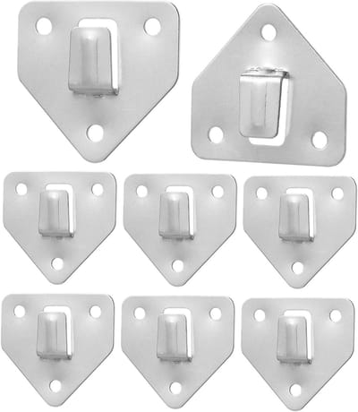 Brandblusser Muurbeugel - Brandblusser Houder - Veilige Bevestiging - Stevig Metaal - 6.20X6.20X0.80CM - Zilver