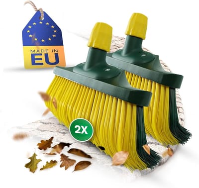 Bezemkop klauwbezemset 40 cm houten vervangbezem bezem vervanging tuinbezem straatbezem veegbezem bladbezem (2, 40 cm vervangkop)