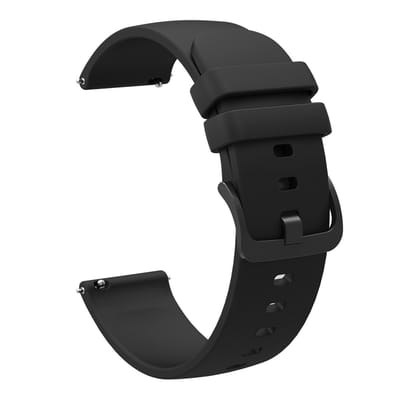 TOVBMUP Horlogeband -Vervangende horlogebandjes van siliconen - Horlogebandjes met snelsluiting - Horlogeaccessoires - Horlogebandjes - Uhrenarmband - Zwart - 20mm