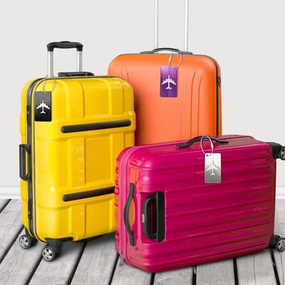 Aluminium Kofferlabels voor Vliegtuigcases - Persoonlijke Informatie, Vuilafstotend en Duurzaam Reiskofferlabel