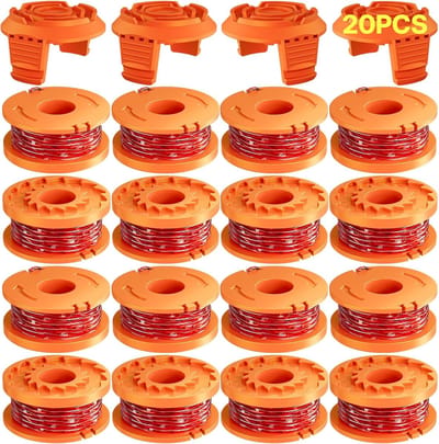 Grastrimmer Spoelen - Reserve Spoelen Trimmer - Onderhoud Gazon - 20 Stuks Set - Ø 1.65mm 3m