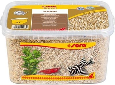 Sera Gravel Beige - Inhoud: 3 liter - Aquarium Grind Bodem