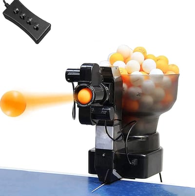 Tafeltennisrobot - Balwerper Oefenmachine - Tafeltennis Training - 36 Draaivariaties - 110 Ballen Capaciteit - Stijl 1
