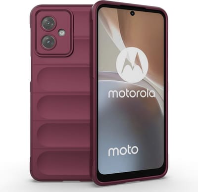 Coverup Hoesje - Geschikt voor Motorola Moto G54 Hoesje - Coverup Hands-On Rugged Back Cover - Bordeaux