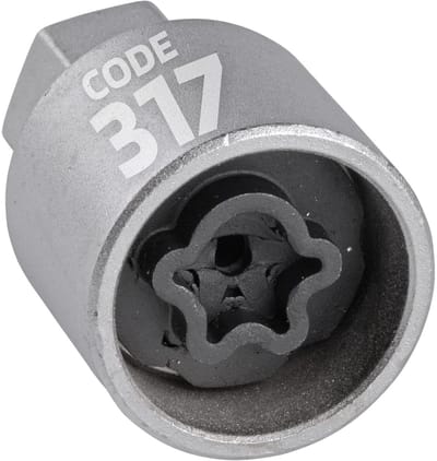 SW-Stahl 02385L-17 Wielslotadapter 317 | Geschikt voor Mercedes-Benz | Gereedschap voor het verwijderen van wielsloten | Wielslotverwijderaar | Wielslotsleutel