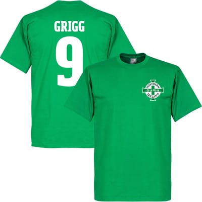 Noord Ierland Logo Will Grigg T-Shirt - XS