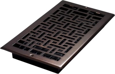 Wandregister - Ventilatierooster - Ventilatie Afdekken - Klassiek Design - 6x12 Inch - Gewreven Brons