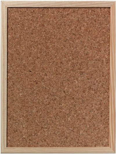 Kurk Prikbord met Houten Frame - 30 x 40 cm