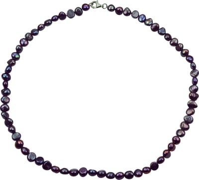 Zoetwater parel ketting Pealca - echte parels - gerhodineerd zilver - sterling zilver (925) - luxe sieraden zakje - parelketting dames