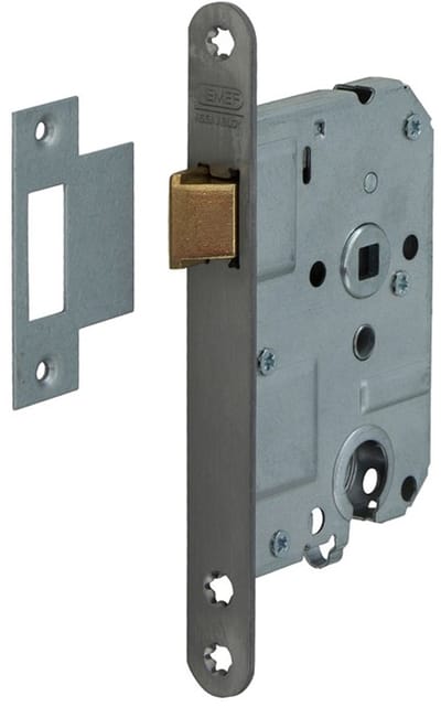 Nemef Cilinderloopslot - afgerond 20 x 174 mm - RVS - doornmaat 50 mm - PC 55 - din rechts