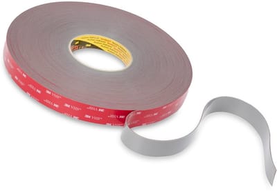 Sterke Dubbelzijdige Schuimtape Grijs | Dik 1.1mm | Breed 12mm | Binnen & Buiten Toepassingen