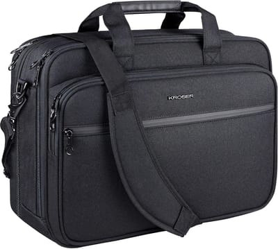 Laptoptas 18 Inch voor Tot 17.3-Inch Laptops - Waterafstotend en Uitbreidbaar - RFID Bescherming - Geschikt voor Reizen en Zaken