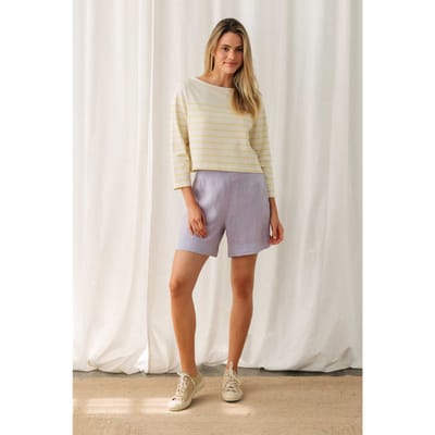 TWOTHIRDS Groto T-shirts Yellow/off White Maat: XS | Longsleeves Outlet | Dames | Geel