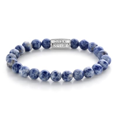 Rebel & Rose Stones Only Dutch Delfts Blue - 8mm RR-80079-S-17.5 cm