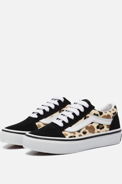 Vans Vans Old Skool Leopard Glitter Sneakers zwart
