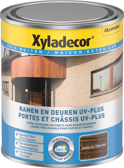 Xyladecor - Ramen & Deuren Uv-Plus - Donkere Eik - 0,75 L