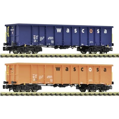 Fleischmann 6660140 N 2-delig Set: Open goederenwagens, Wascosa