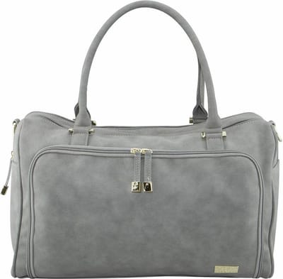 Isoki luiertas verzorgingstas Double Zip Satchel Stone Grey / Grijs