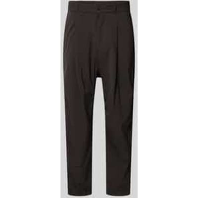relaxed fit broek met bandplooien model 'Lirog'