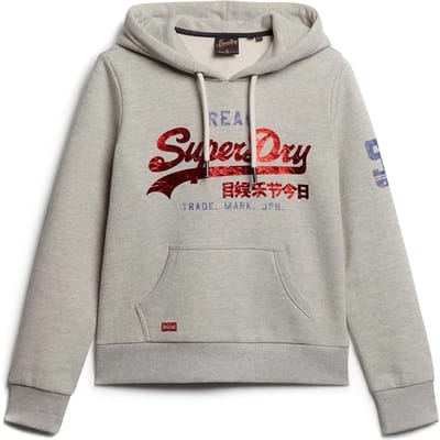 Superdry - Vintage Athletic hoodie met logo - Dames - Hoodies