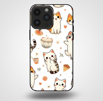 Smartphonica Telefoonhoesje voor iPhone 14 Pro Max met katten opdruk - TPU backcover case katten design geschikt voor iPhone 14 Pro Max