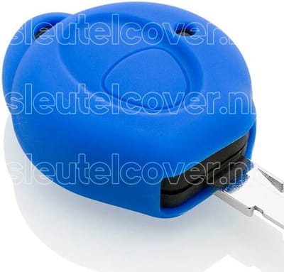 Autosleutel Hoesje geschikt voor Peugeot - SleutelCover - Silicone Autosleutel Cover - Sleutelhoesje Blauw