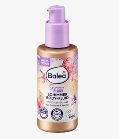 Balea Schimmer Body-Fluid / met kokos exstract / 75 ml