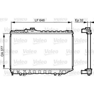 Radiator, motorkoeling VALEO 731716