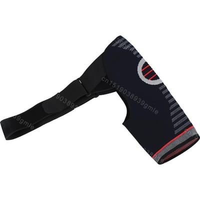 Manchon de compression professionnel pour épaule pour soulager la douleur Support réglable Entorse Bursite Tendinite Soin des articulations L-XL noir