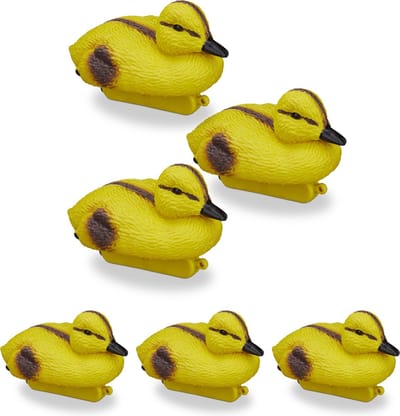 6x vijvereend kuikens - vijverdecoratie - baby eendjes - tuinvijver figuur