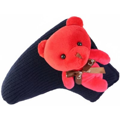 Knuffelige Teddy Golfclubhoes Schattig Ontwerp Cartoon Teddy Sportclub Beschermer Zacht Wezen Sport Hoes Drukknop Sluiting