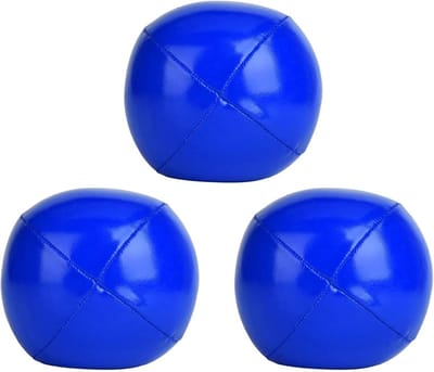 Jongleerballen Set - Oefenballen Behendigheid - Coördinatie Training - Zachte PU-leer Grip - 3 Stuks 6.3 cm - Veelkleurig