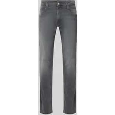 slim fit jeans met steekzakken model 'ANBASS'