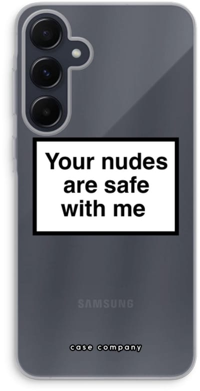 Case Company® - Hoesje geschikt voor Samsung Galaxy A55 hoesje - Safe with me - Soft Cover Telefoonhoesje - Bescherming aan alle Kanten en Schermrand