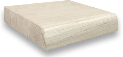 Zwevende wandplank 20 x 20 cm eiken boomstam - Wandplank - Wandplank hout - Fotoplank - Boomstam plank - Muurplank - Muurplank zwevend