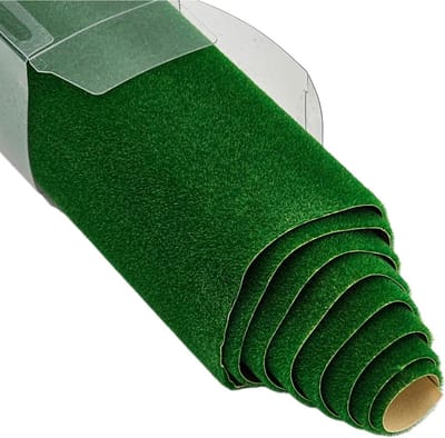 Roll Kunstgras 41x100 cm voor Modelbouw, Diorama's en Kerststal | Groen