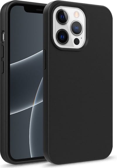geschikt voor iPhone 15 Plus Eco Hoesje - Flexibel Telefoonhoesje Bio Degradable - Flexibel Eco Hoesje zwart- geschikt voor iPhone 15 Plus