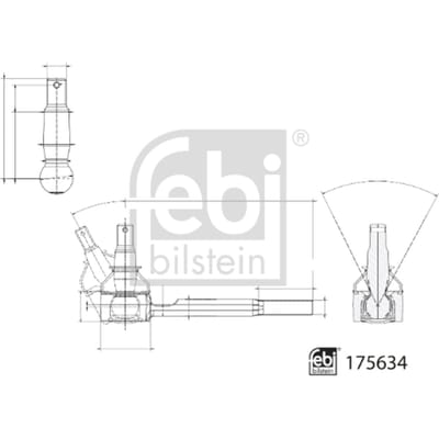 Spoorstangeinde FEBI BILSTEIN 175634