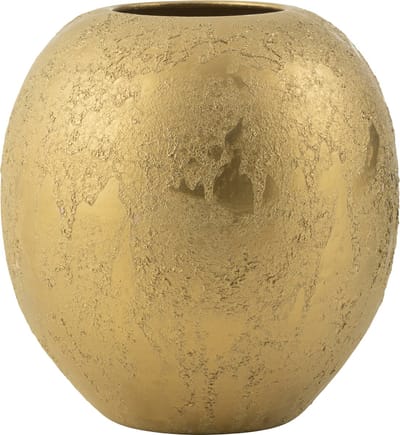 J-Line vaas Bol Rond - keramiek - goud - Ø 40 cm