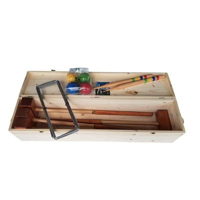 LUCIO LONDERO Professioneel Croquet voor 4 spelers - houten kist