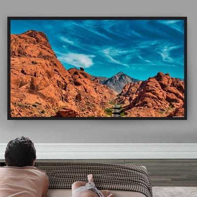 Projectorscherm - Beamer scherm - Thuisbioscoop creëren - 160 graden kijkhoek - 130 inch - Wit