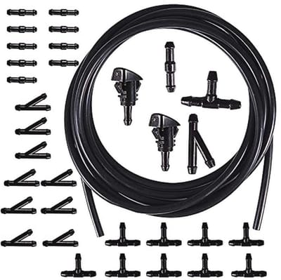 Flexibele Reinigingsset voor Auto Voorruit met Verbindingsstukken en Slang – Perfect voor Waterverneveling