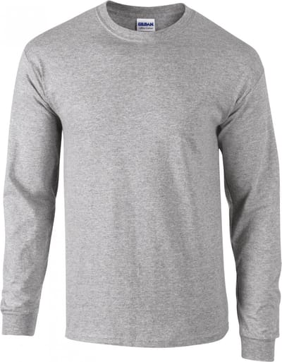 Gildan Ultra Cotton™ Classic Fit Adult Long Sleeve T-Shirt GI2400 - Sport Grey - XXL