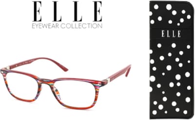 Leesbril Elle EL15937-Rood Gestreept-+1.00