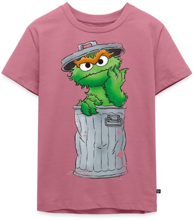 Sesamstraat Oscar Vuilnisbak Premium T Shirt Kinderen